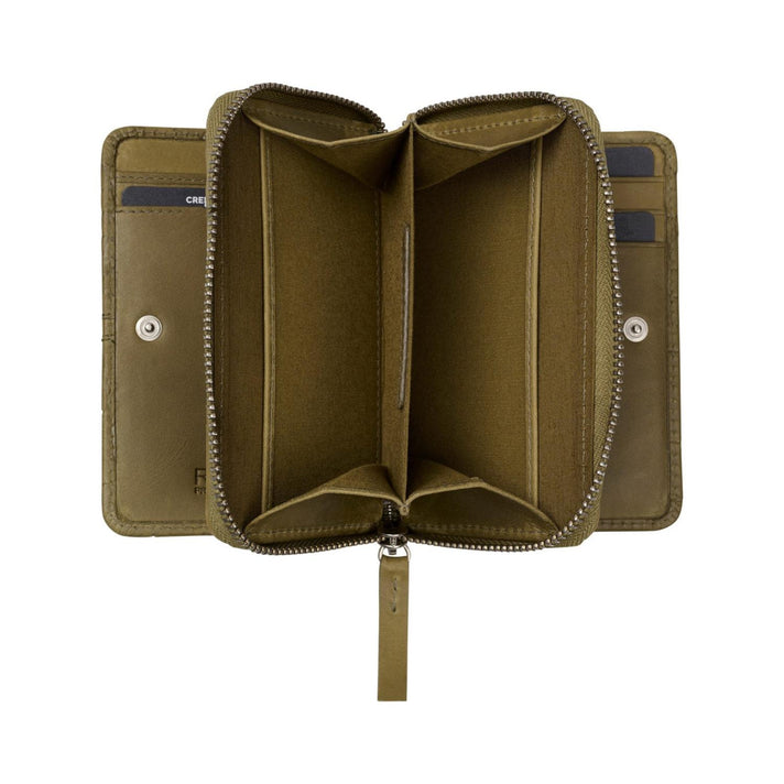 Burkely Portemonnee 1000855 Double billfold wallet Olive Burkely Portemonnee 1000855 Double billfold wallet Olive