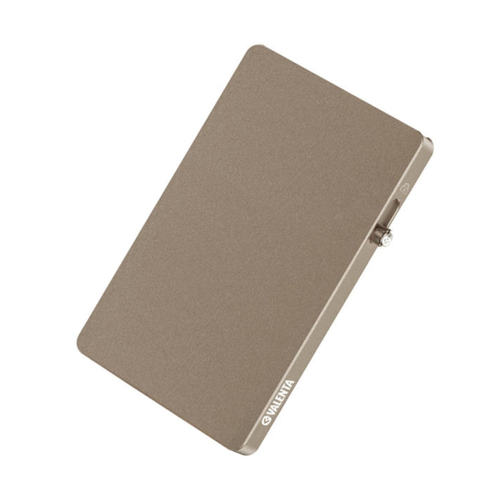 Valenta Pasjeshouder Cardprotector MagSafe Aluminum Naturel Titanium Valenta Pasjeshouder Cardprotector MagSafe Aluminum Naturel Titanium