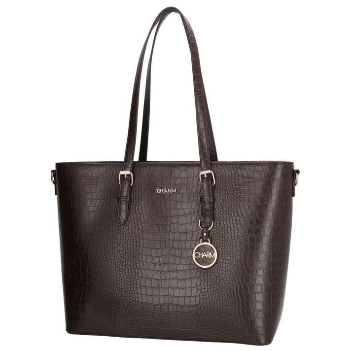 Charm Shopper 26314 Birmingham croco Donkerbruin 097 Charm Shopper 26314 Birmingham croco Donkerbruin 097