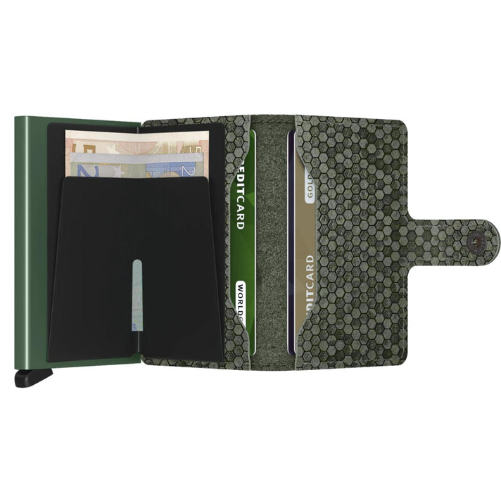 Secrid Pasjeshouder Miniwallet* Hexagon Green Secrid Pasjeshouder Miniwallet* Hexagon Green