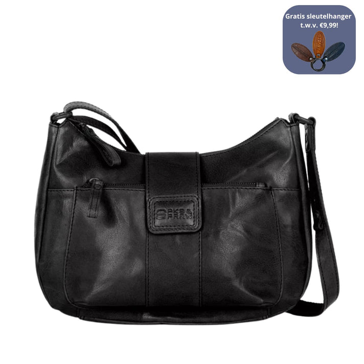 Spikes&Sparrow Crossbody 501114 Zwart 00 Spikes&Sparrow Crossbody 501114 Zwart 00