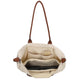 Charm Shopper 22521 Buckingham Stippen Wit-Taupe 1289