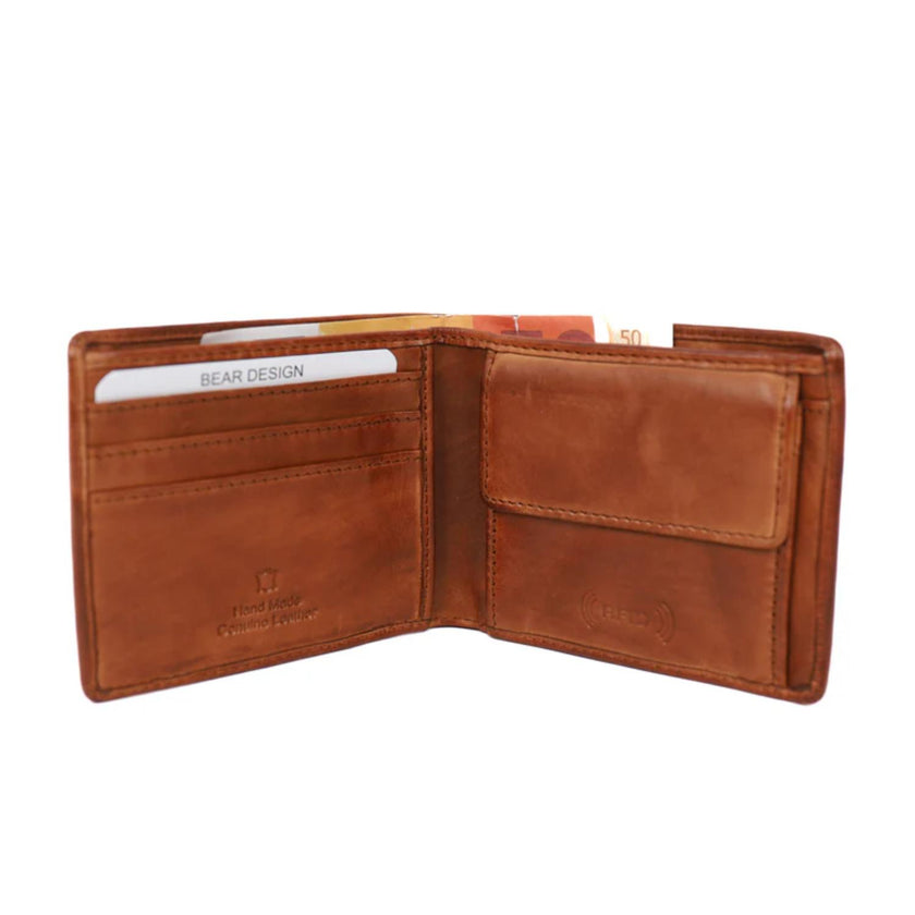 Bear Design Portemonnee CL8754 Fabian Cognac