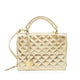 Mosz Tas Kris Bag L Quilted Gold, dull light gold