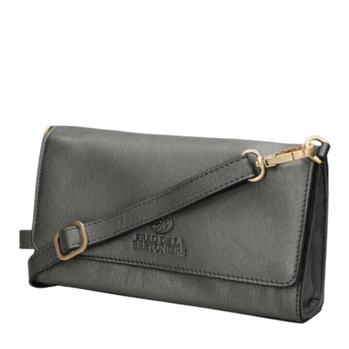 Fred de la Bretoniere Tas klep FR003502343W Jaana Gun metal grey Fred de la Bretoniere Tas klep FR003502343W Jaana Gun metal grey