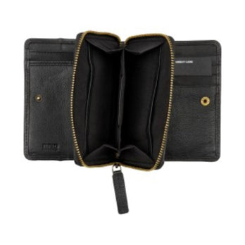 Burkely Potemonnee 1000822 Double Flap Wallet Bear Black 10 Burkely Potemonnee 1000822 Double Flap Wallet Bear Black 10