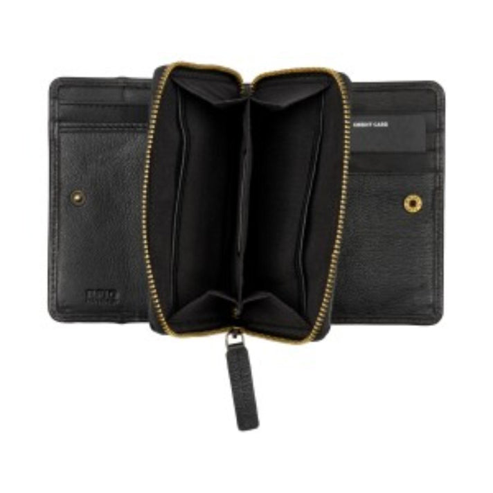 Burkely Potemonnee 1000822 Double Flap Wallet Bear Black 10 Burkely Potemonnee 1000822 Double Flap Wallet Bear Black 10