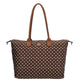 Charm Shopper 22521 Buckingham Stippen Wit-Donkerbruin 1291