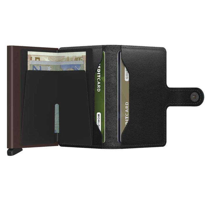 Secrid Pasjeshouder Miniwallet Original Black-Brown Secrid Pasjeshouder Miniwallet Original Black-Brown