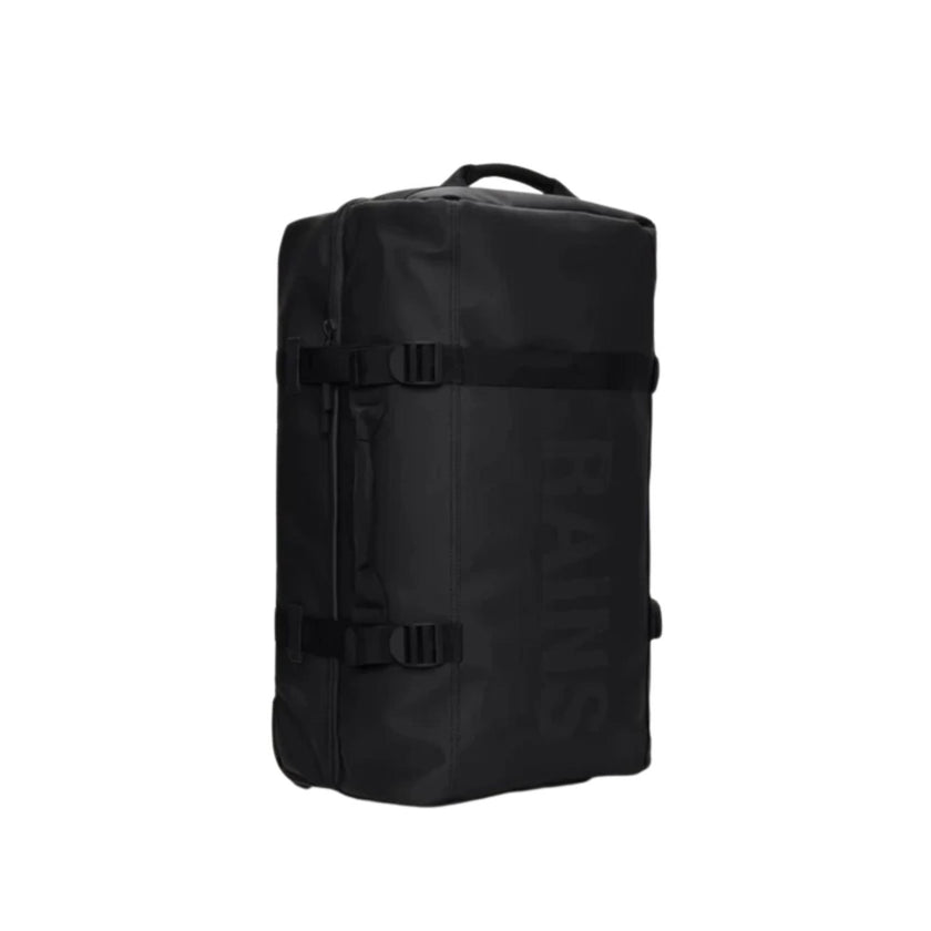 Rains Trolley weekendtas 13520 Texel checkin bag 01 Black