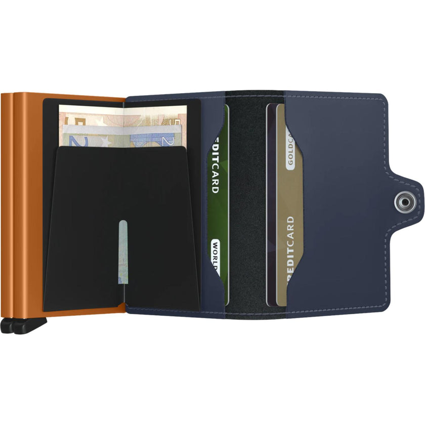 Secrid Pasjeshouder Twinwallet Matte Night Blue-Orange