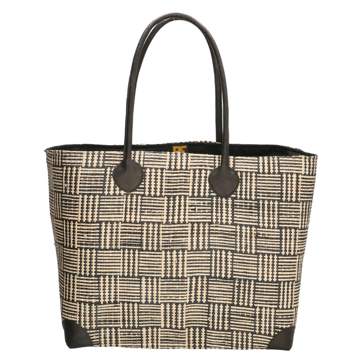 PE Florence Rieten mand 18870 Naturel zwart 197 PE Florence Rieten mand 18870 Naturel zwart 197