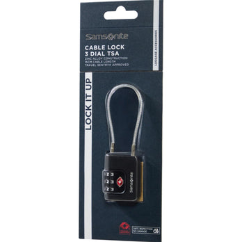 Samsonite Cijferslot 155576 Cablelock TSA Black 1041 Samsonite Cijferslot 155576 Cablelock TSA Black 1041