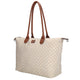 Charm Shopper 22521 Buckingham Stippen Wit-Taupe 1289
