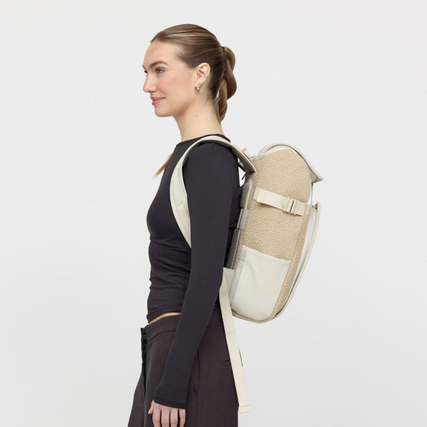 Kapten & Son Rugzak Bali fleece medium Sandstone