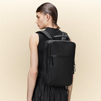 Rains Rugzak 12310 Book Backpack 01 Black Rains Rugzak 12310 Book Backpack 01 Black