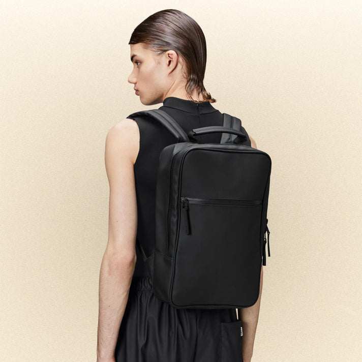 Rains Rugzak 12310 Book Backpack 01 Black Rains Rugzak 12310 Book Backpack 01 Black