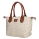 Charm Tas 20777 Buckingham Stippen Wit-Taupe 1289
