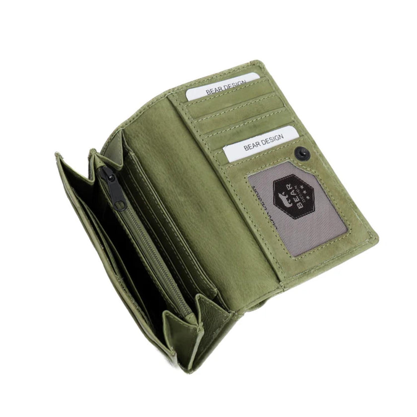 Bear Design Portemonnee CL15572 Flappie Moss