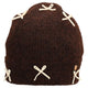 Charm Sjaal & Muts 26273 set Donkerbruin 097