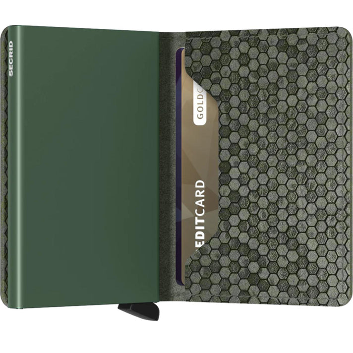 Secrid Pasjeshouder Slimwallet* Hexagon Green Secrid Pasjeshouder Slimwallet* Hexagon Green
