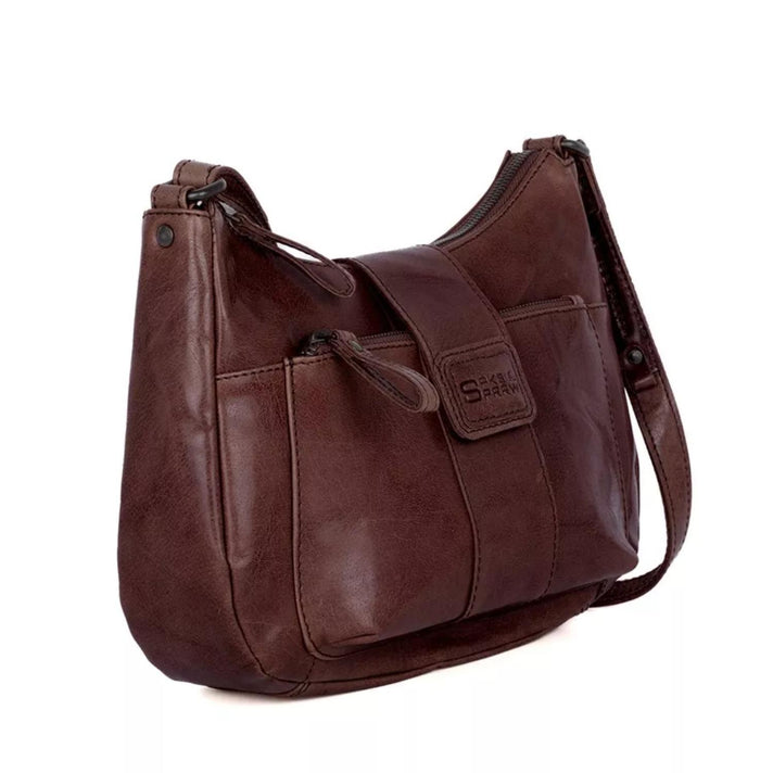 Spikes&Sparrow Crossbody 501114 Donkerbruin 01 Spikes&Sparrow Crossbody 501114 Donkerbruin 01