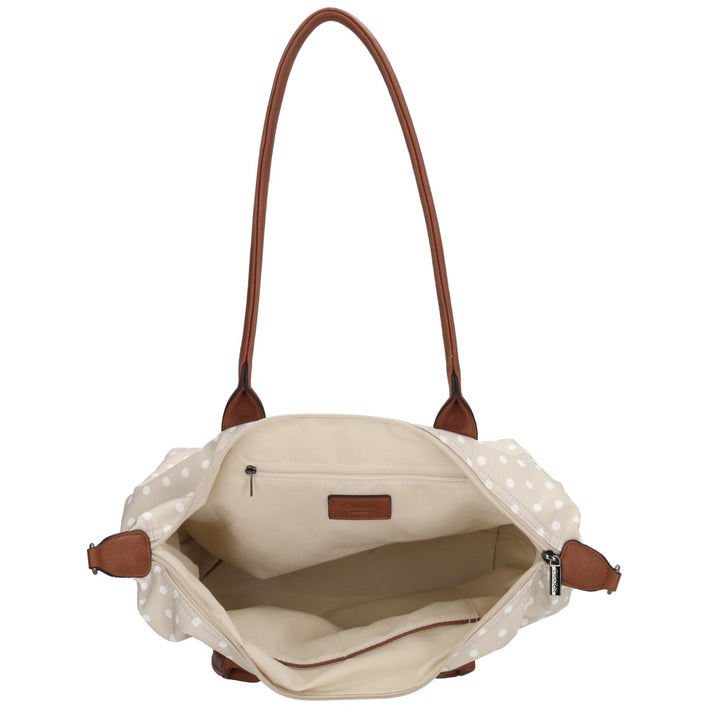 Charm Shopper 20776 Stippen wit-taupe 1289 Charm Shopper 20776 Stippen wit-tauoe 1289