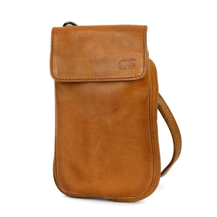 Bear Design Telefoontasje CP3073 Romee Cognac Bear Design Telefoontasje CP3073 Romee Cognac