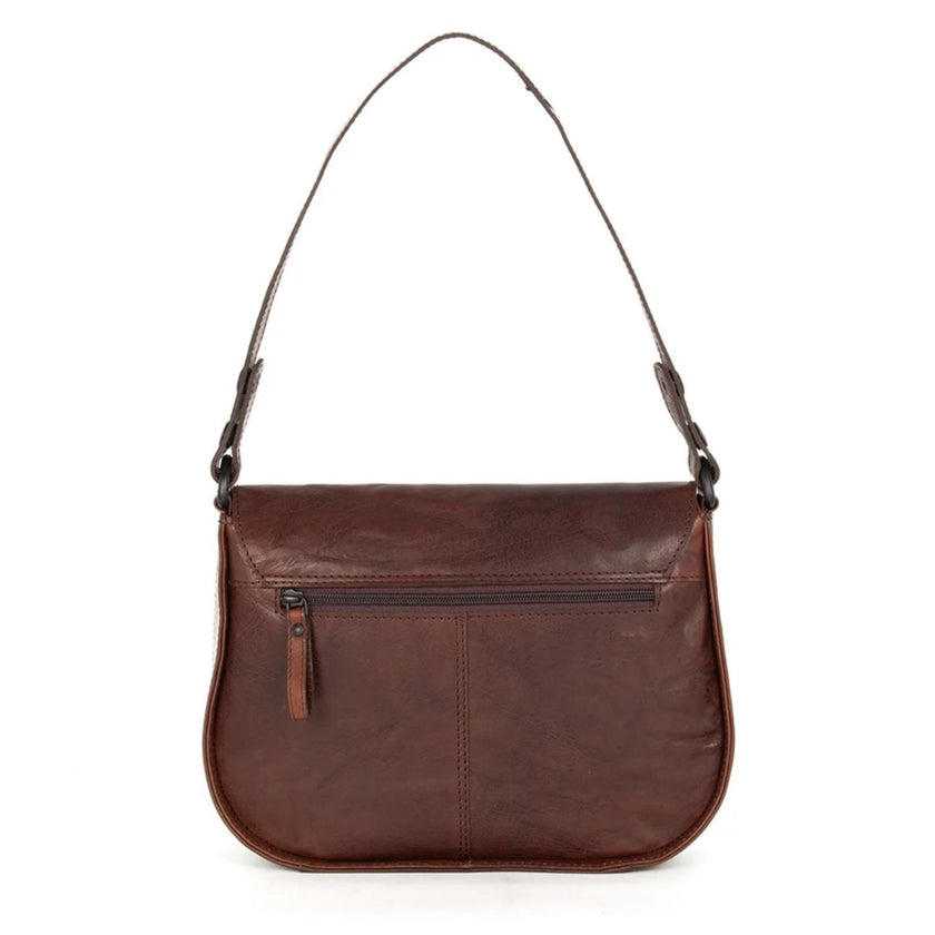 Spikes&Sparrow Tas klep 481180 Dark brown 01