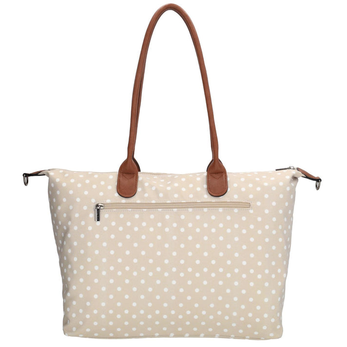 Charm Shopper 22521 Buckingham Wit-Taupe 1289 Stippen Charm Shopper 22521 Buckingham Stippen Wit-Taupe 1289