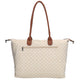 Charm Shopper 22521 Buckingham Stippen Wit-Taupe 1289