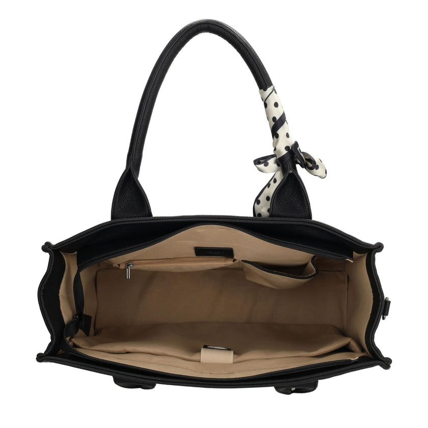 Charm Shopper 26001 Stippen Zwart 051