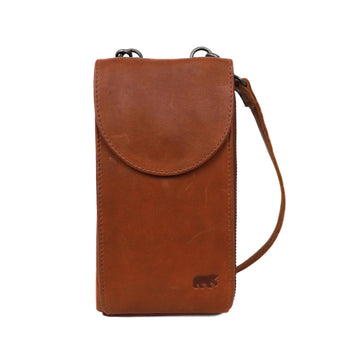 Bear Design Telefoontasje CP7066 Patty Cognac Bear Design Telefoontasje CP7066 Patty Cognac