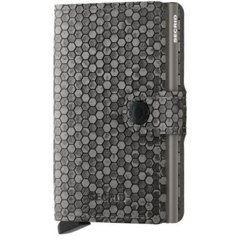 Secrid Pasjeshouder Miniwallet* Hexagon Grey Secrid Pasjeshouder Miniwallet* Hexagon Grey