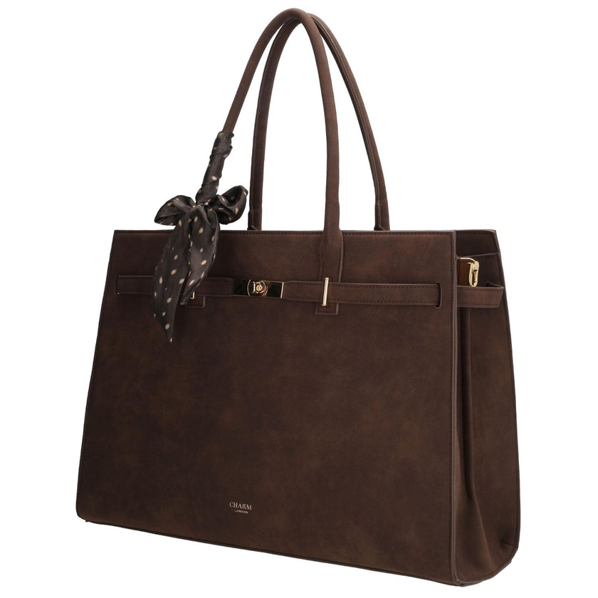 Charm Laptoptas 25997 The Hamptons Donkerbruin 097