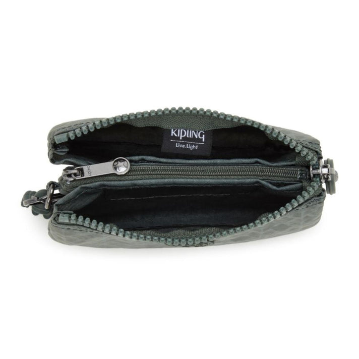 Kipling Ritsbeurs Creativity S 15205 F6C Sign green embosse Kipling Ritsbeurs Creativity S 15205 F6C Sign green embosse