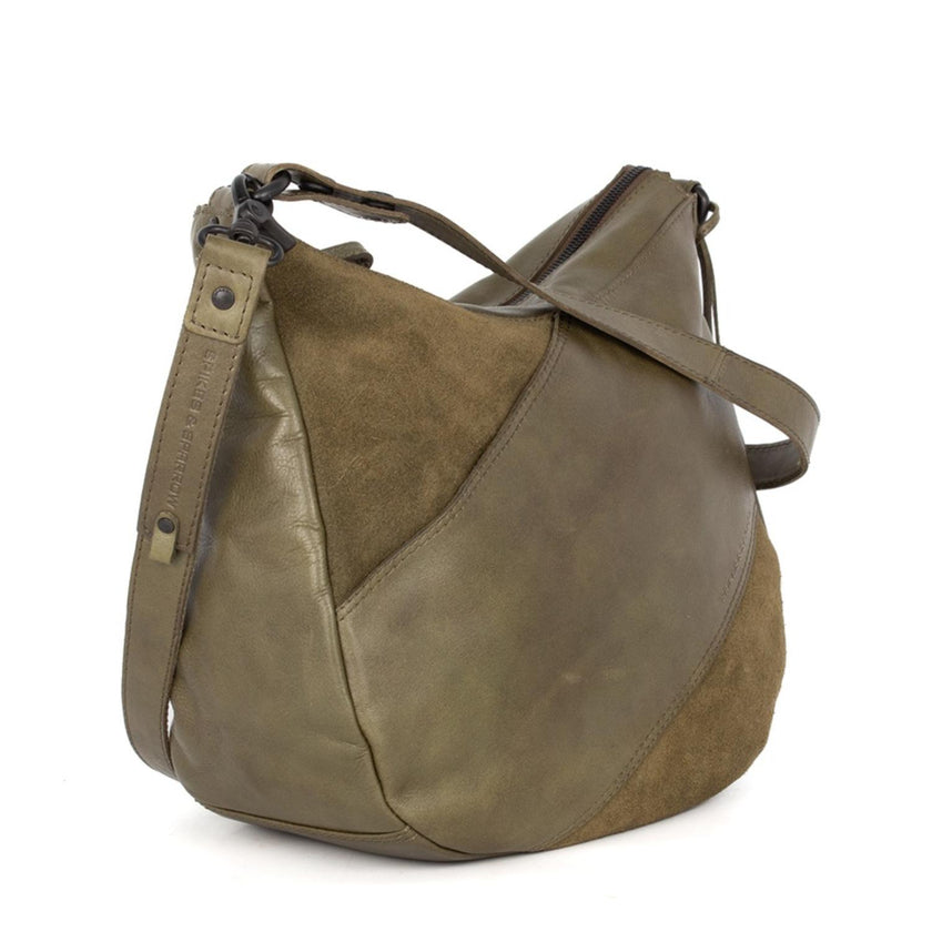 Spikes&Sparrow Tas 608171 Suede mix Green 06