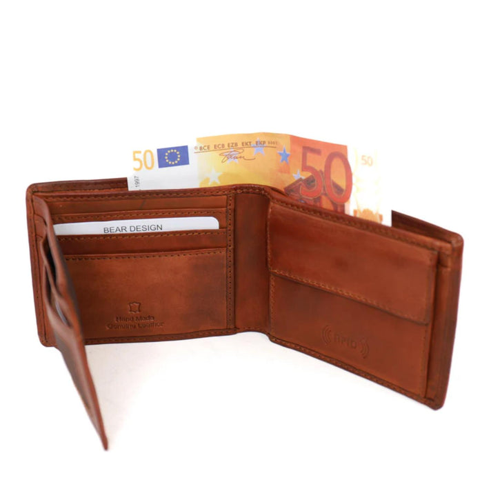 Bear Design Portemonnee CL21552 Wesley Cognac Bear Design Portemonnee CL21552 Wesley Cognac