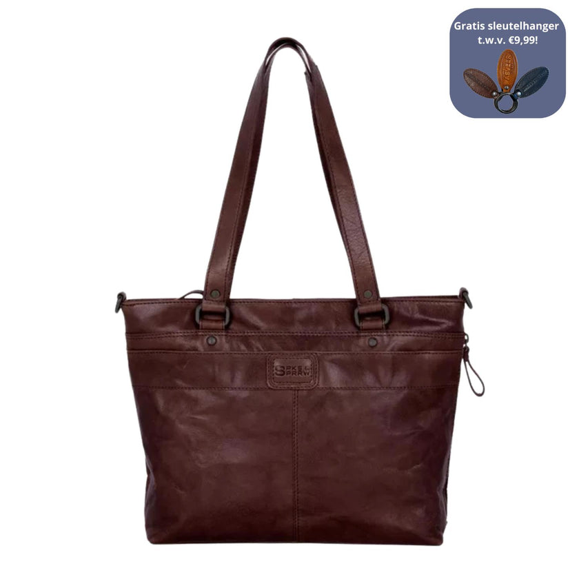 Spikes&Sparrow Shopper 501160 Donkerbruin 01