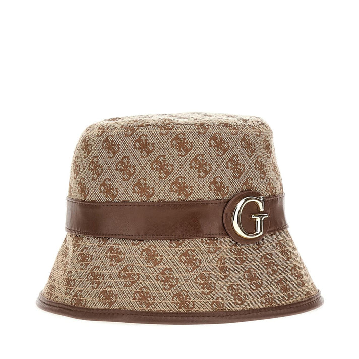 Guess Regenhoed AW5394 Latte logo Guess Regenhoed AW5394 Latte logo
