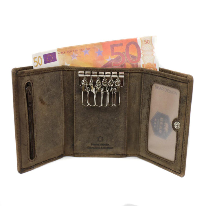 Bear Design Sleuteletui HD918 6 haakjes Bruin Bear Design Sleuteletui HD918 6 haakjes Bruin