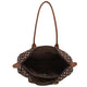 Charm Shopper 22521 Buckingham Stippen Wit-Donkerbruin 1291