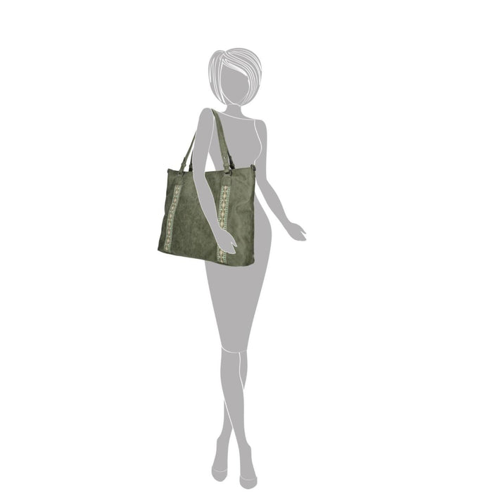 Enrico Benetti Shopper 66739 Indy Olijf 029