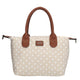 Charm Tas 20777 Buckingham Stippen Wit-Taupe 1289