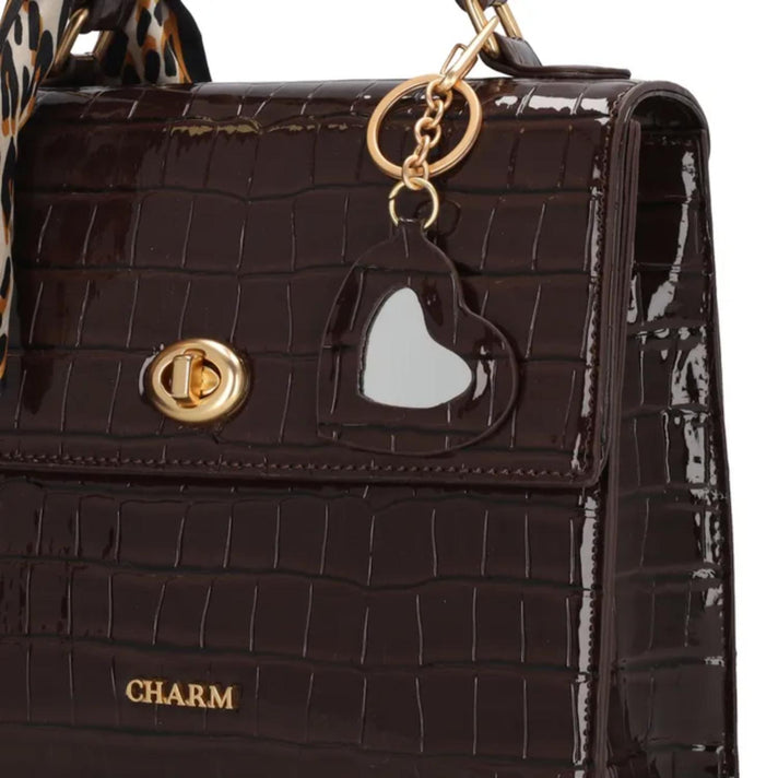 Charm Tas W01383 Knightsbridge Donker Bruin 097 Charm Tas W01383 Knightsbridge Donker Bruin 097