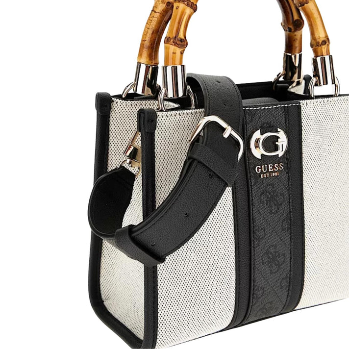 Guess Tas AG933777 Kerima Natural/Coal logo Guess Tas AG933777 Kerima Natural/Coal logo