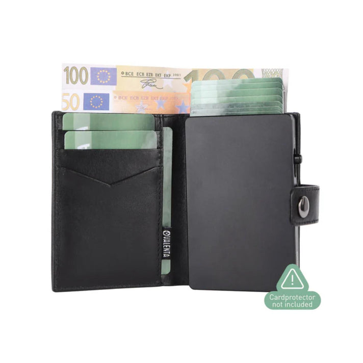 Valenta Creditcardetui Card wallet MagSafe Luxe Zwart Valenta Creditcardetui Card wallet MagSafe Luxe Zwart