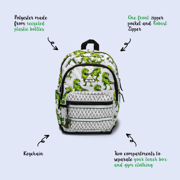 Little Legends Rugzak LL2003 Backpack L Dino Little Legends Rugzak LL2003 Backpack L Dino