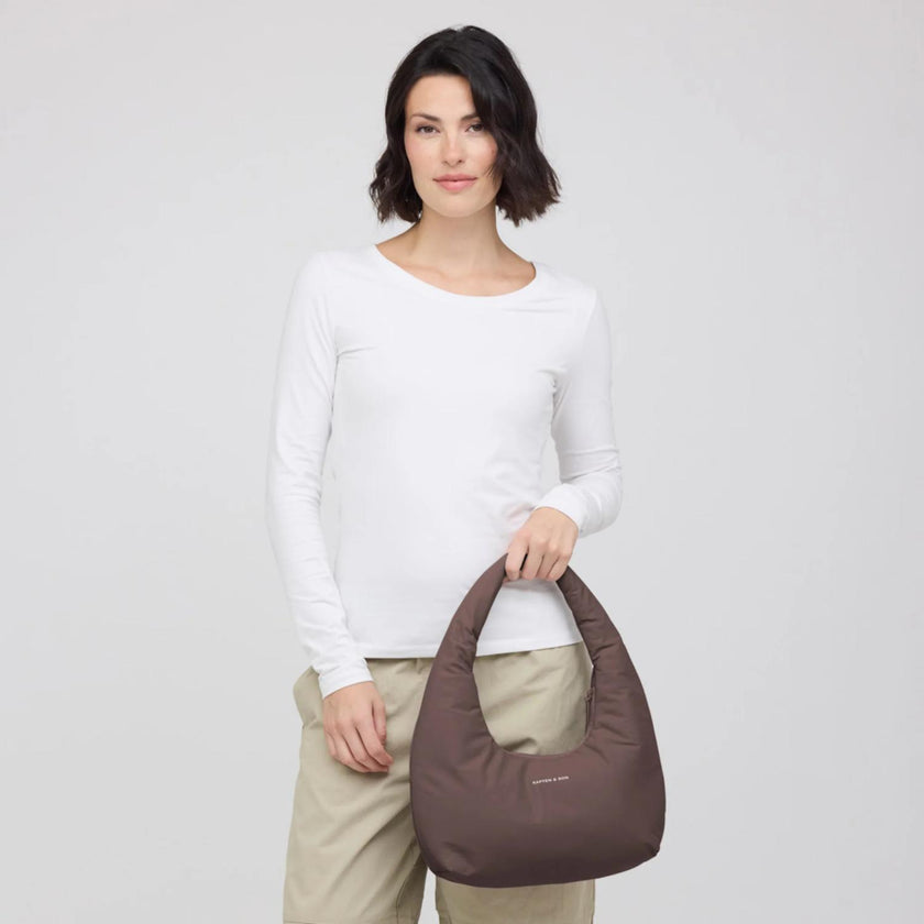 Kapten & Son Tas Skara Cloud Shoulder Chocolate Brown