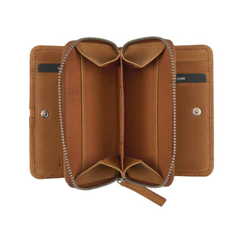 Burkely Portemonnee 1000855 Double billfold wallet Cognac Burkely Portemonnee 1000855 Double billfold wallet Cognac